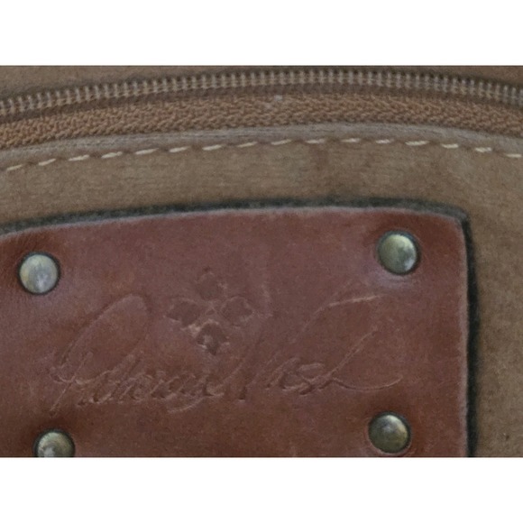 Patricia Nash‎ Cassini Wristlet Brown Leather 8x6 Vtg